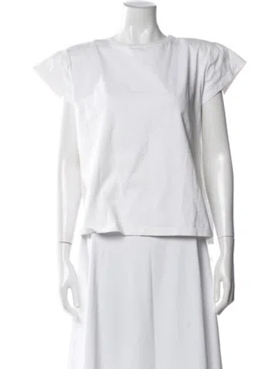 Pre-owned Magda Butrym Crew Neck Sleeveless Top In Blue