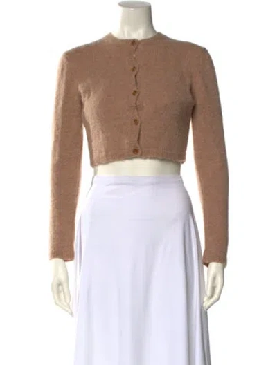 Pre-owned Magda Butrym Crew Neck Sweater In Neutrals