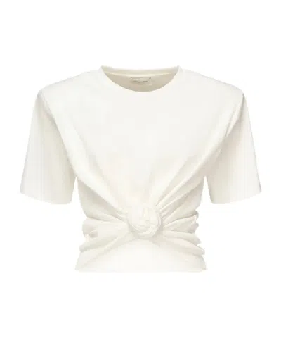 Magda Butrym Crew Neck T-shirt In White