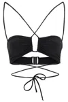 MAGDA BUTRYM CRISSCROSS BANDEAU BIKINI TOP