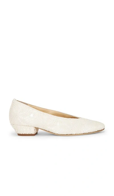 Magda Butrym Crochet Ballerina Heel In Metallic