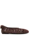 Magda Butrym Crochet Ballet Flats In Multi