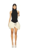 Magda Butrym Crochet Bodysuit In Black