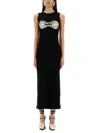 Magda Butrym Crochet Bra Dress In Black