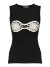 Magda Butrym Crochet Bra Tank Top In Black
