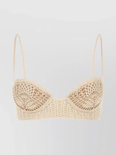 MAGDA BUTRYM CROCHET BRALETTE ADJUSTABLE STRAPS
