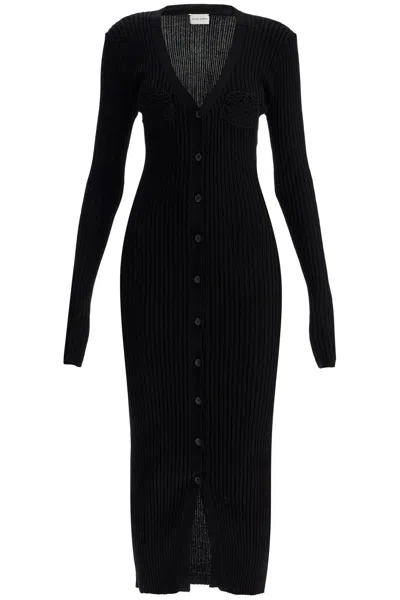 Magda Butrym Women's Crochet Cardigan Dress In Black