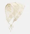 Magda Butrym Crochet Cotton Scarf In White