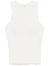 Magda Butrym T-shirt Crochet Bra In Neutrals