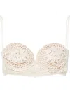 Magda Butrym Crochet Bra Top In Neutral