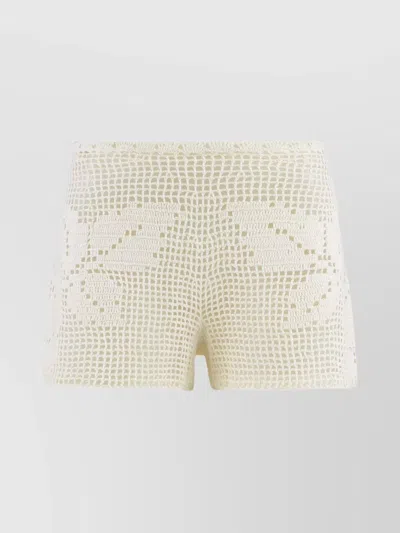 Magda Butrym Crochet Knit High Waist Shorts