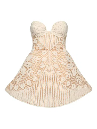 Magda Butrym Crochet-knit Mini Dress