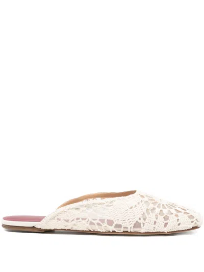 MAGDA BUTRYM CROCHET-LACE MULES