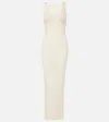 Magda Butrym Linen & Cotton Long Dress In Neutrals