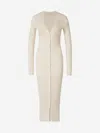 Magda Butrym Long-sleeved Dress In Shape-fitting Ribbed