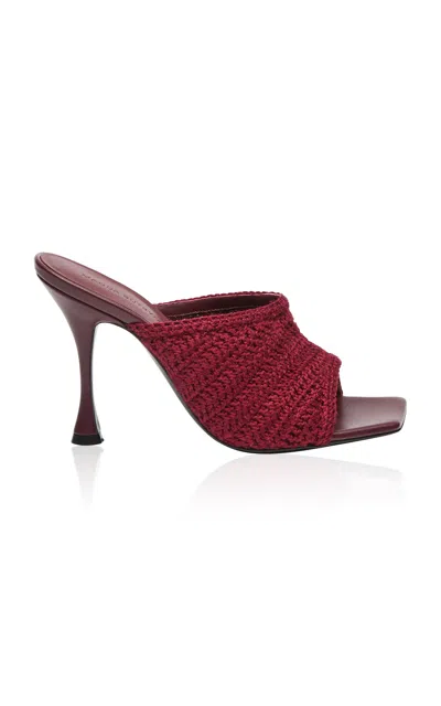Magda Butrym Crochet Mules In Red