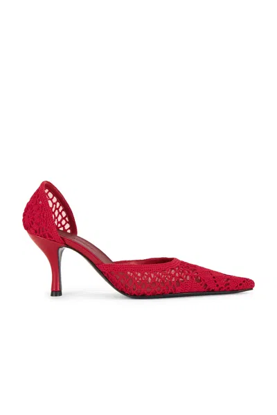 Magda Butrym Crochet Pump In Red
