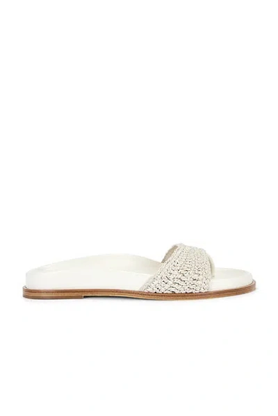 Magda Butrym Crochet Sandal In White