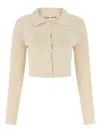 Magda Butrym Crochet Shirt In Brown