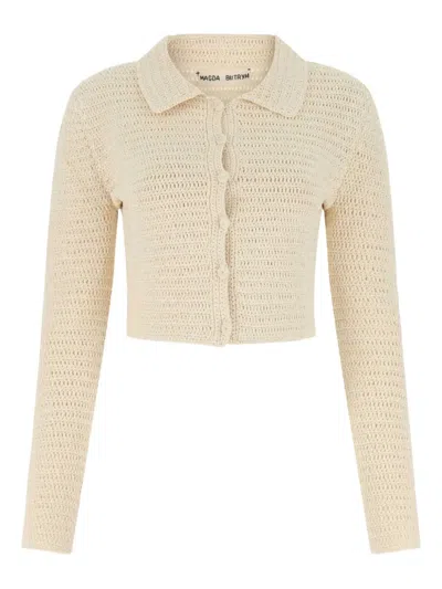 Magda Butrym Crochet Shirt In Brown