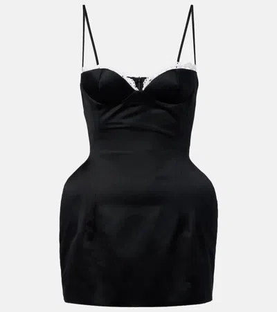 Magda Butrym Crochet-trimmed Cotton Bustier Dress