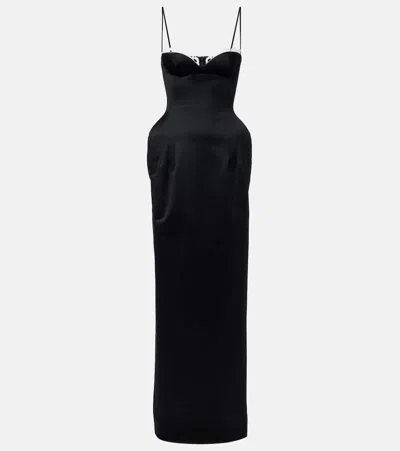 Magda Butrym Crochet-trimmed Cotton Bustier Dress