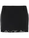 Magda Butrym Women's Silk Mini Skirt In Black