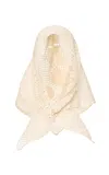 Magda Butrym Crochet Wool-blend Scarf In White