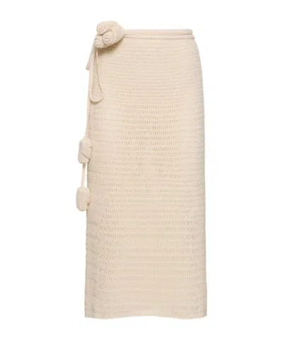 Magda Butrym Crocheted Skirt In Pink