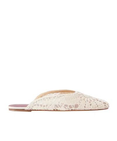 Magda Butrym Crochet-lace Mules In White