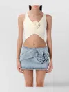 Magda Butrym Women's Ruched Flower Top