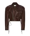Magda Butrym Cropped Biker Jacket
