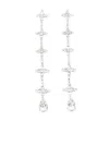 Magda Butrym Cross Drop Earrings In Silver