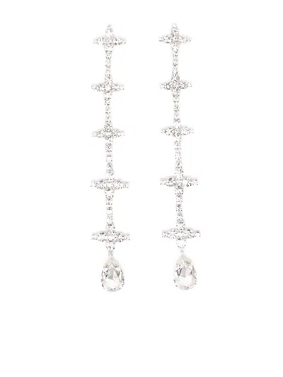 Magda Butrym Cross Drop Earrings In Silver