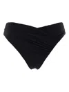 Magda Butrym High-waisted Bikini Bottom Ruched Detailing In Black