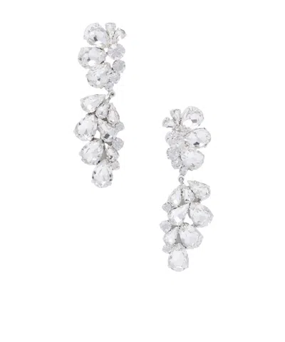 Magda Butrym Silver-tone Crystal Earrings In Metallic