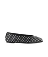 Magda Butrym Black Satin Ballerinas In Black
