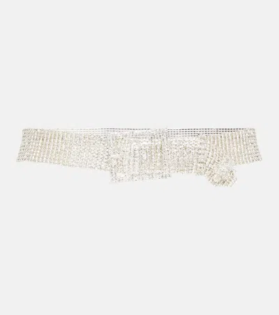 Magda Butrym Crystal-embellished Belt In Silver