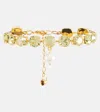 Magda Butrym Crystal-embellished Bracelet In Gold