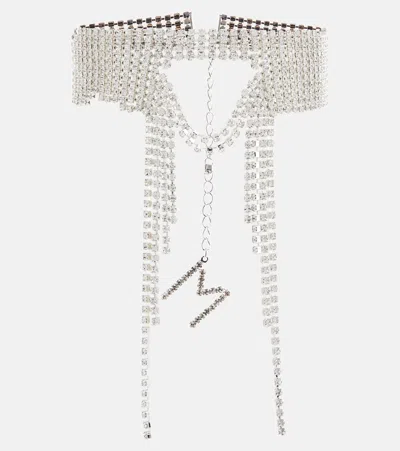 Magda Butrym Crystal-embellished Choker In Silver