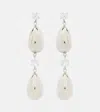 Magda Butrym Crystal-embellished Drop Earrings In Silver