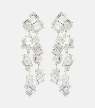 Magda Butrym Crystal-embellished Drop Earrings In Silver