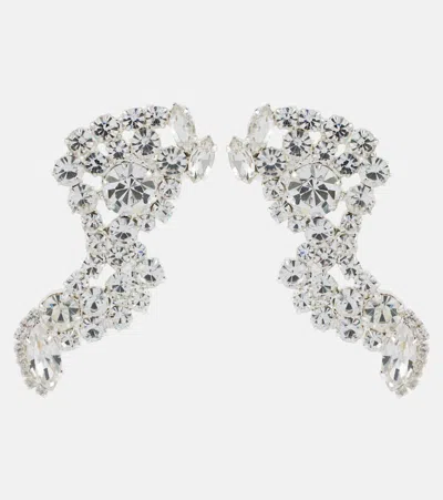 Magda Butrym Crystal-embellished Drop Earrings In Silver