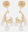Magda Butrym Crystal-embellished Gold-plated Drop Earrings In Gold