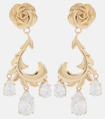 Magda Butrym Crystal-embellished Gold-plated Drop Earrings