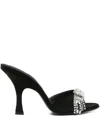 Magda Butrym Crystal-embellished Heeled Sandals In Black