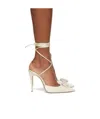 Magda Butrym Crystal-embellished Satin Pumps In Brown