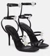Magda Butrym Black Strappy Sandals In Black