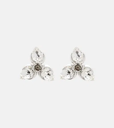 Magda Butrym Crystal-embellished Stud Earrings In Silver