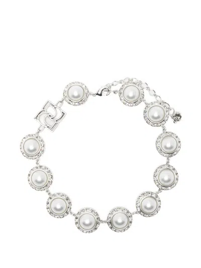 Magda Butrym Crystal-embellishment Necklace In Metallic